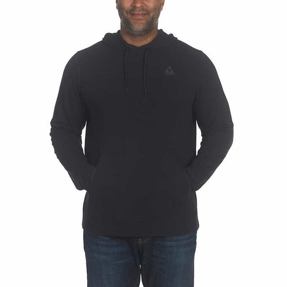Gerry Men’s Active Hoodie size Large Black Kangaroo Pocket 4-way stretch - Picture 9 of 10